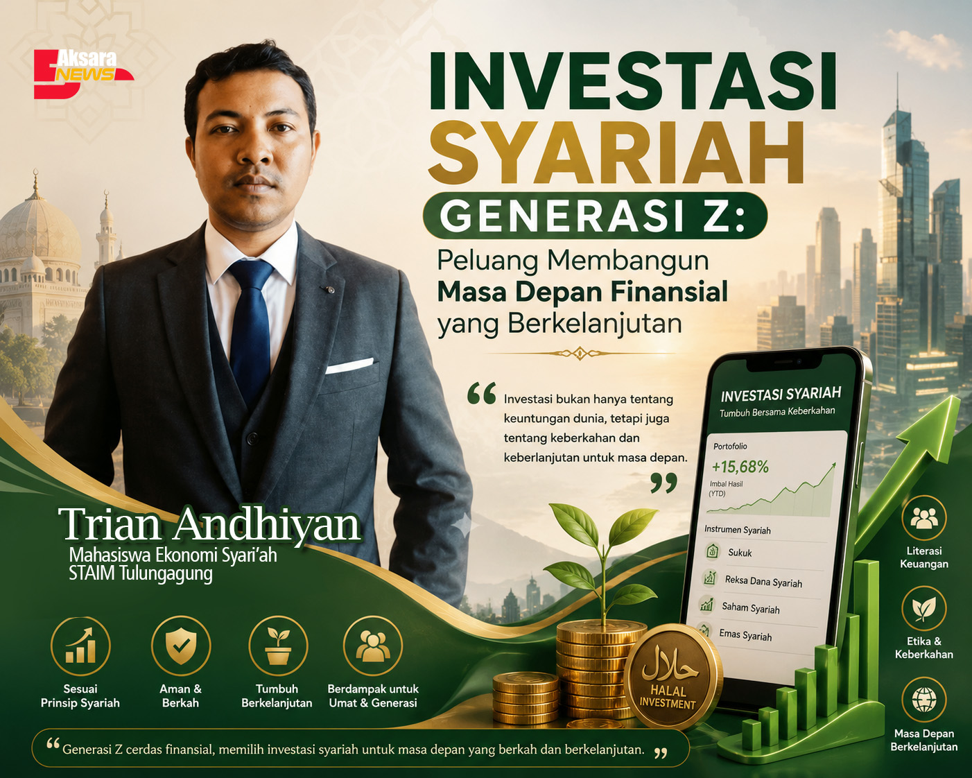 Investasi Syariah Generasi Z: Peluang Membangun   Masa Depan Finansial yang Berkelanjutan